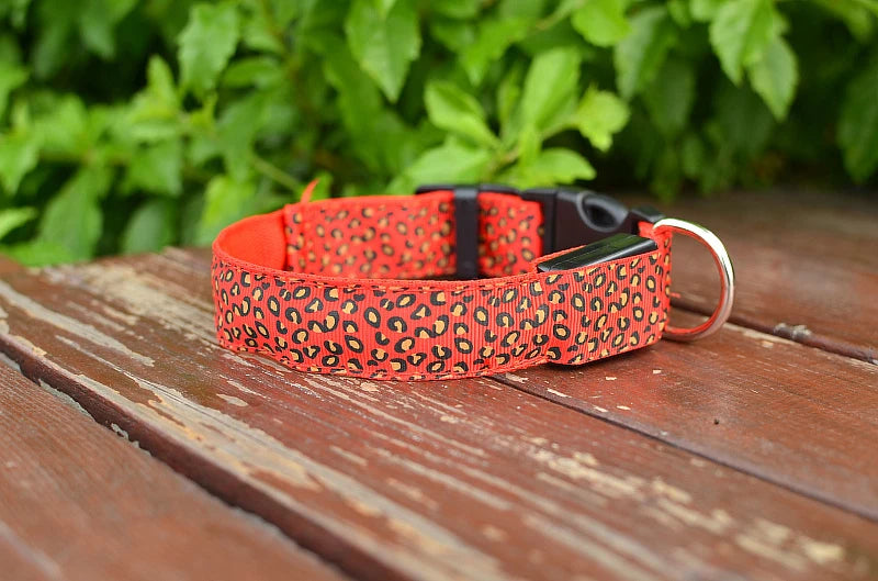 LED Dog Collar – Stylish, Waterproof & Safety-Enhanced Night Glow with Adjustable Fit