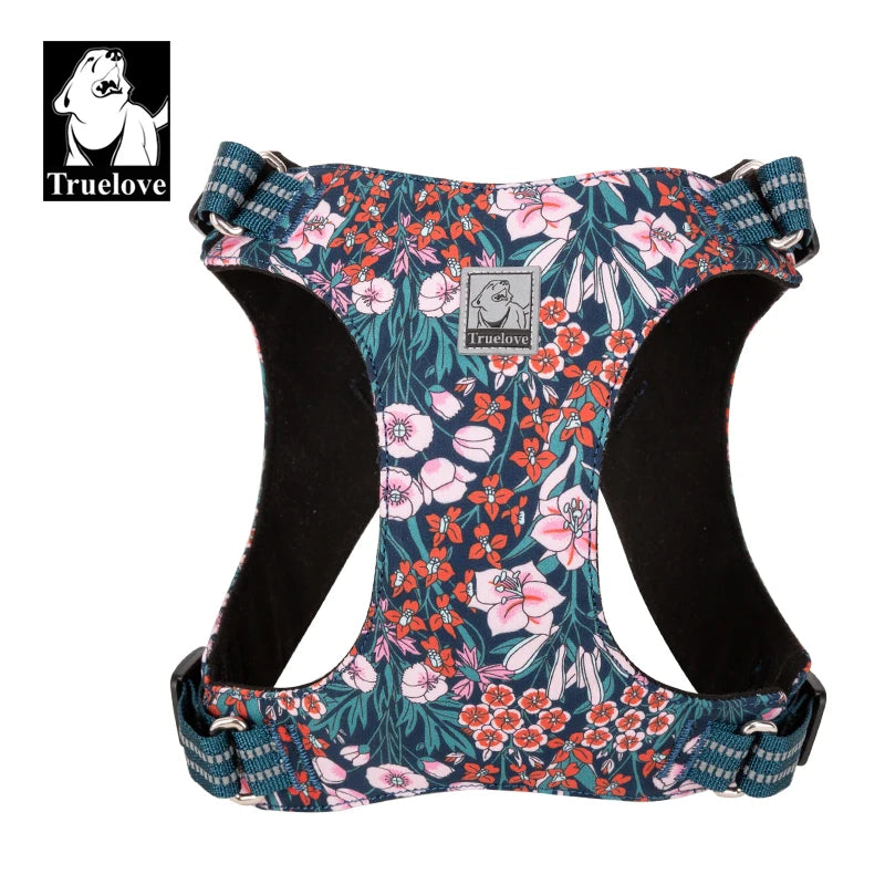 Floral Dog Harness – Stylish, Safe, and Durable for All Breeds