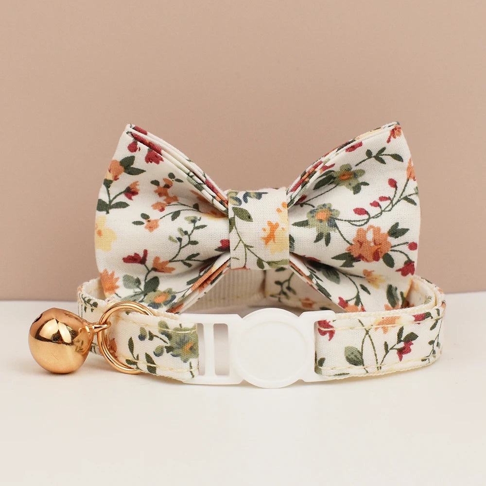 Adjustable Cat Collars with Bowknot – Stylish, Comfortable & Safety-Enhanced for Modern Cats