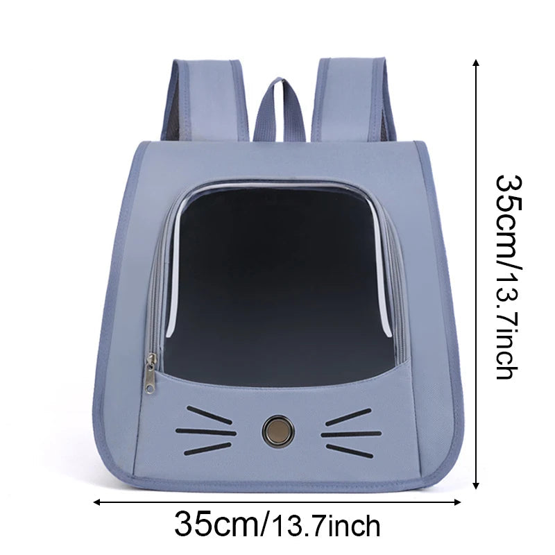 Springtime Wanderlust Pet Backpack: Stylish & Breezy Travel Backpack for Cats and Small Dogs