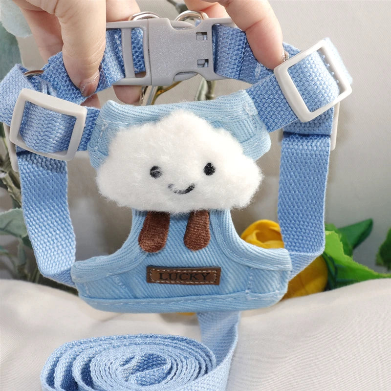Winter Warm Adjustable Dog Harness – Lovely, Stylish & Perfect for Small Pets