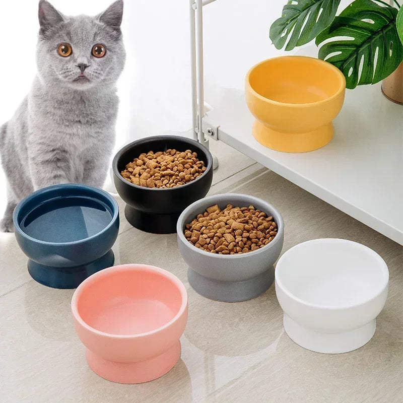 Nordic Style Ceramic Pet Bowls – Designed for Comfort & Modern Living