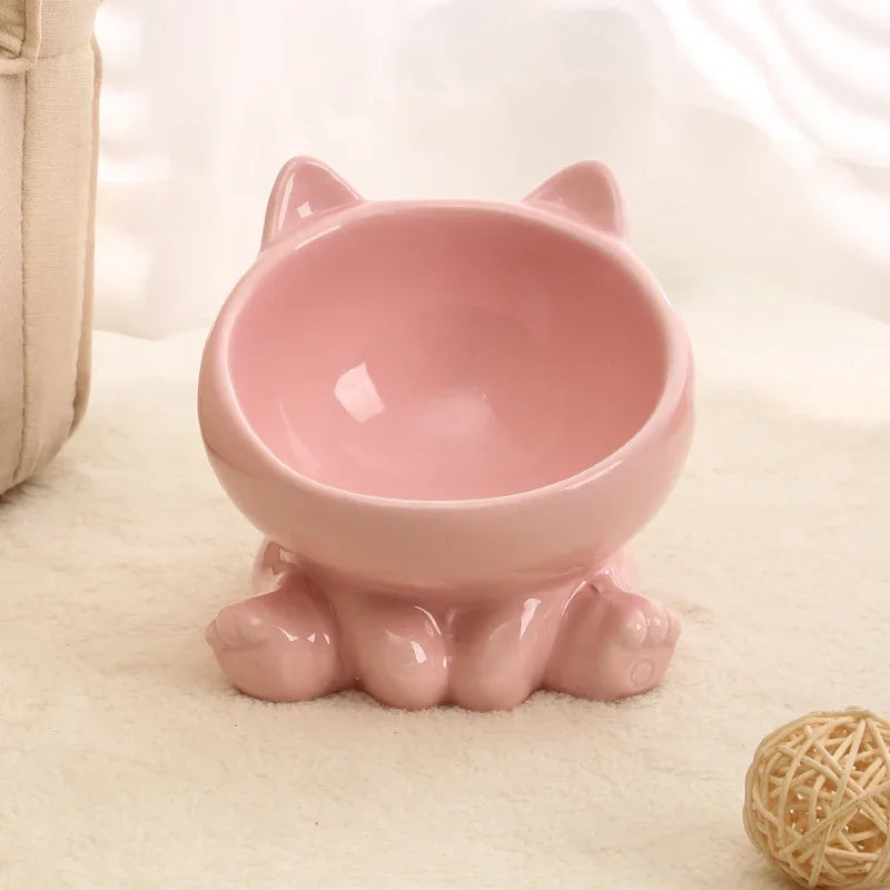 Elevated Ceramic Cat Bowl – Designed for Style, Comfort & Health
