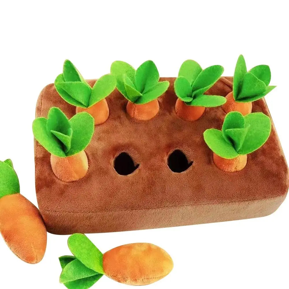 Carrot Crazy Snuffle Mat: Pull, Chew & Play for Happy Pups!