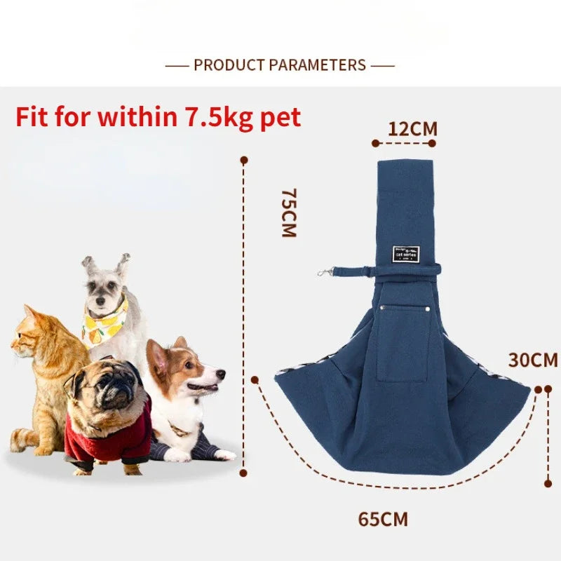 Adventure Pouch: Stylish Crossbody Carrier for Your On-the-Go Pets Explorer-7 kg