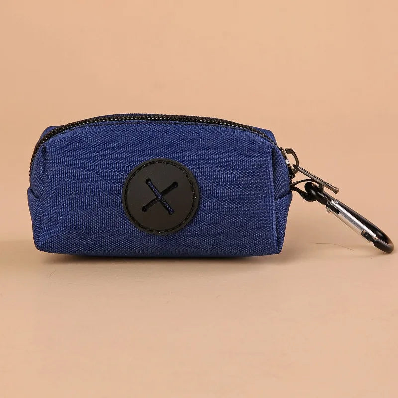 Compact Canvas Pet Waste Bag Holder – Portable Dispenser with Carabiner Clip for Discreet and Convenient Use