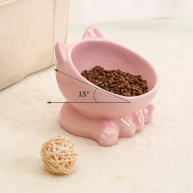Elevated Ceramic Cat Bowl – Designed for Style, Comfort & Health