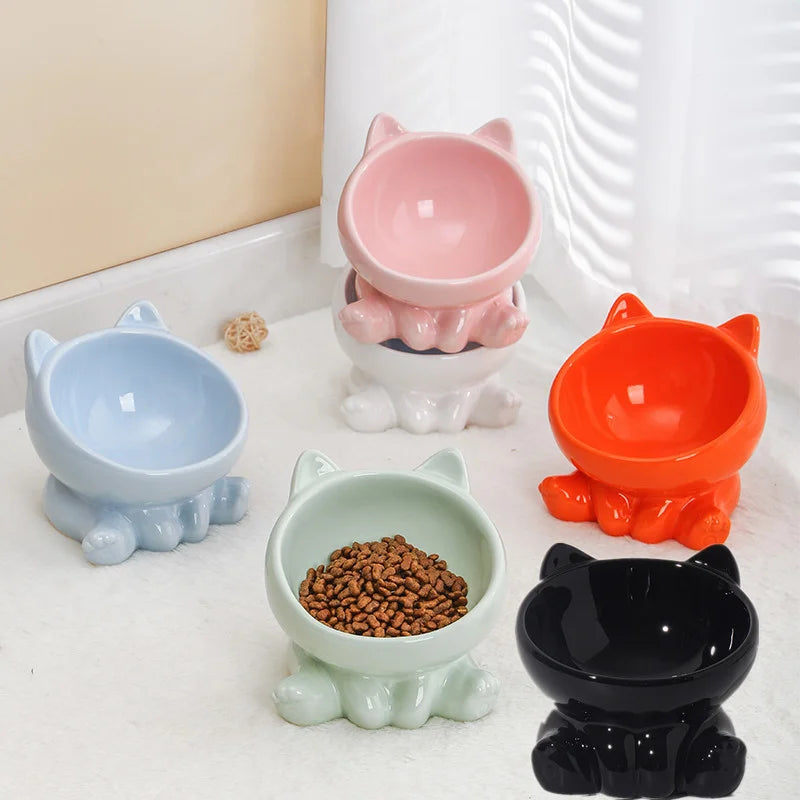 Elevated Ceramic Cat Bowl – Designed for Style, Comfort & Health