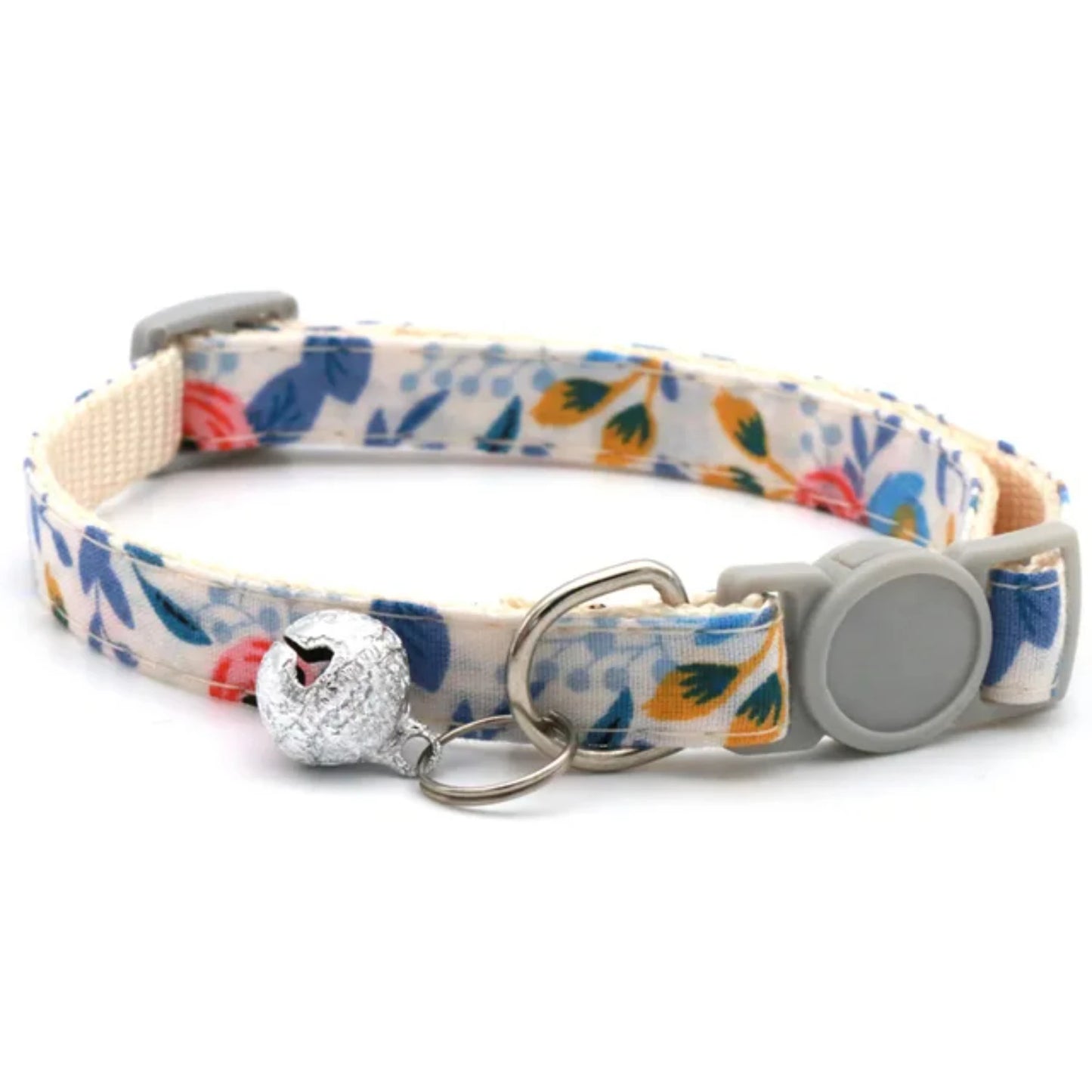 Chic Daisy-Print Adjustable Neck Scarf for Stylish Cats