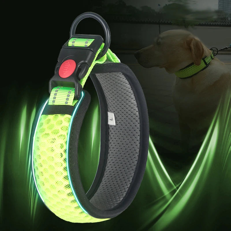 Reflective Dog Collar – Comfortable, Breathable & Anti-Choke Design for Dogs of All Sizes