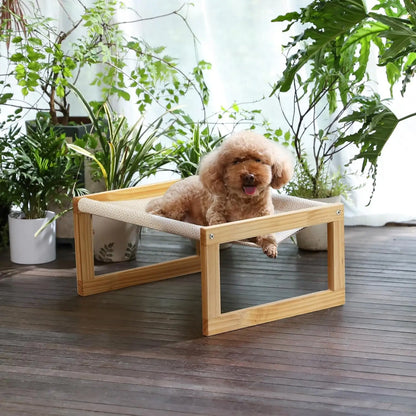 Breathable Dog/ Cat Bed Wooden- For Hot Summer Days!