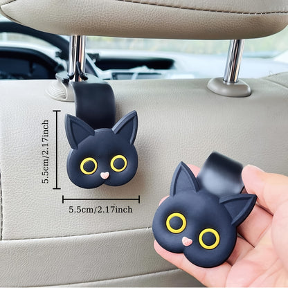 Cat Car Headrest Hook – Purr-fect Organizer for Bags & Leashes!