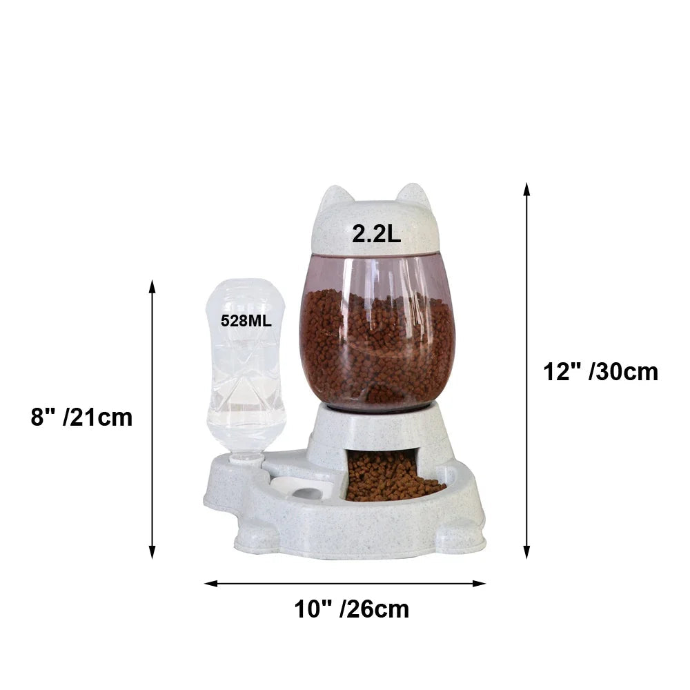 Delighful Cat Bowl Food/ Water Dispenser- Cat Design for Cat Lovers!