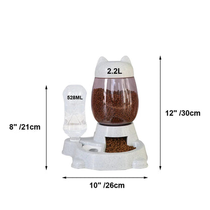 Delighful Cat Bowl Food/ Water Dispenser- Cat Design for Cat Lovers!