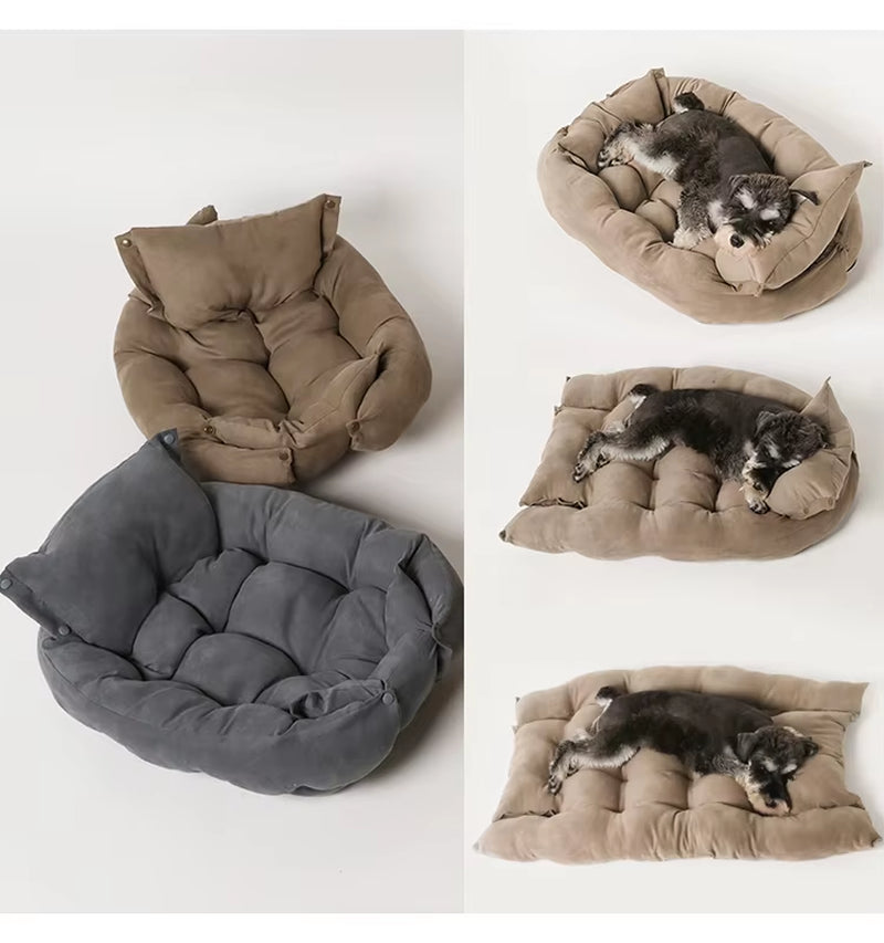 Wholesale Multi-Colors PP Cotton High Quality Custom Small Doggie Pet Beds Accessories Bedding Washable Luxury Puppy Pet Dog Bed