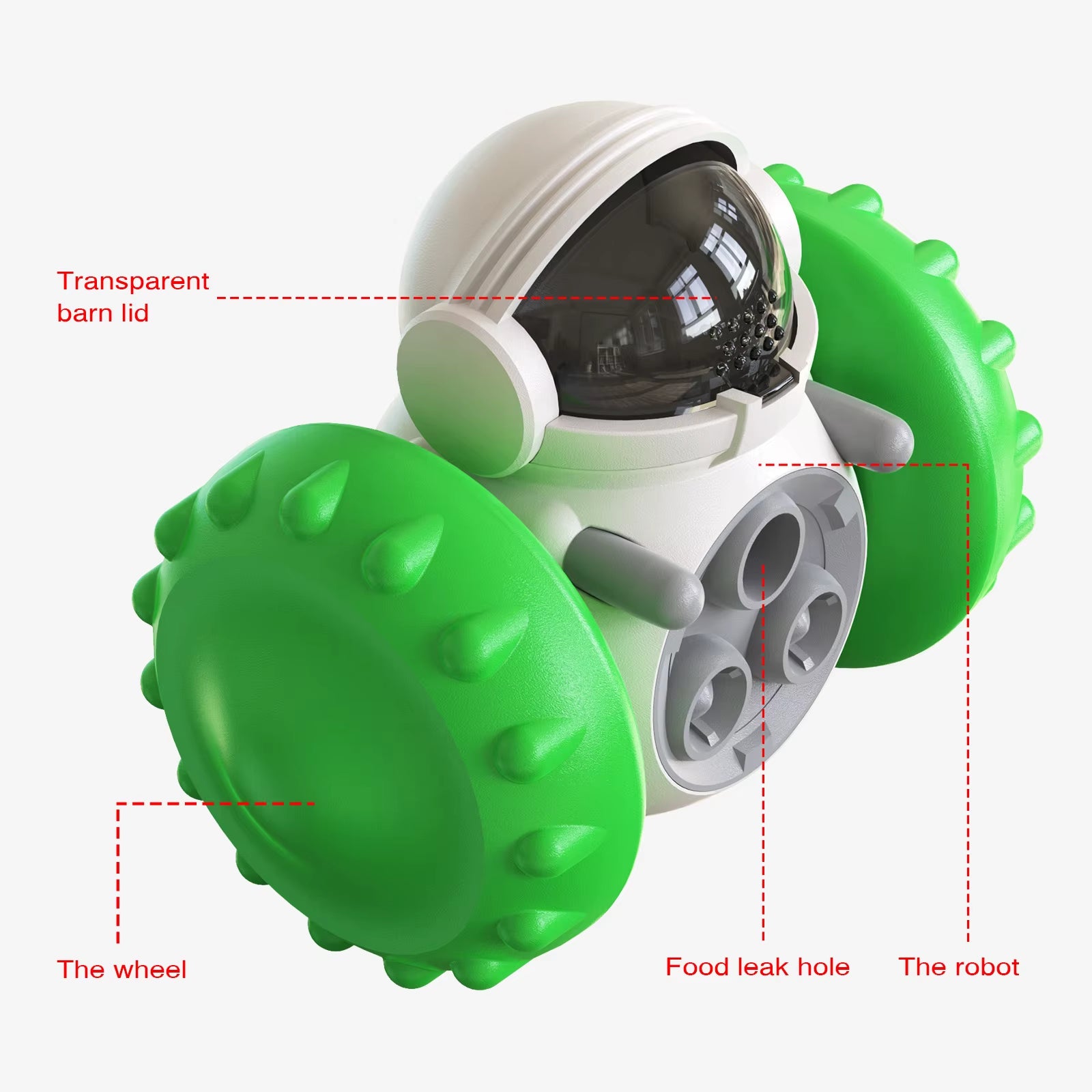 Pet Slow Feeder Treat Ball Toy New Interactive Dog Chew Toys Slow Leak Feeder Toy Cat Dog Wholesale Leaking Ball