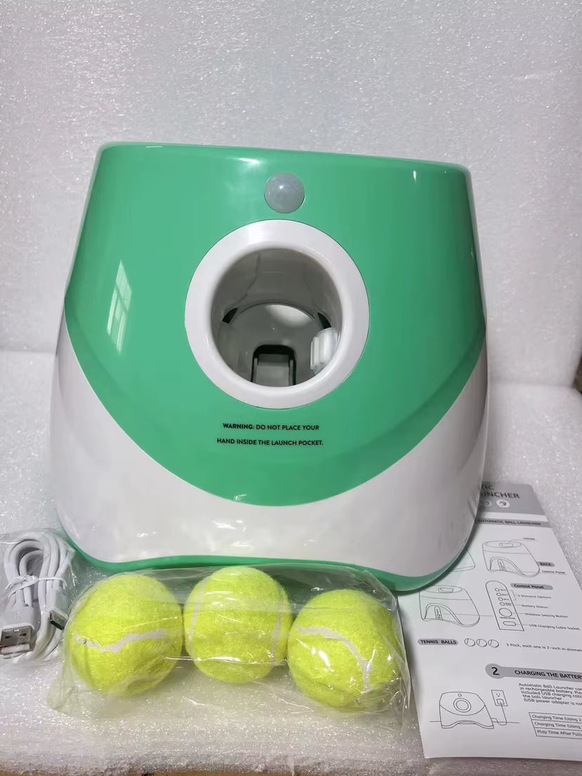  Tennis Ball Launcher Interactive Dog Training - Non- Stop Fetch Fun!