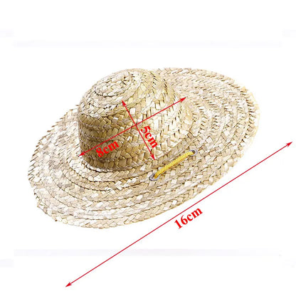 Straw Pet Hat – Perfect for Hawaiian Parties, Sun Protection & Stylish Cosplay