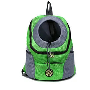 Moto Pet Adventure Gear: Double Shoulder Mesh Backpack for Your Furry Co-Pilot