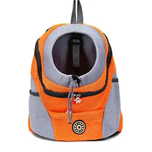 Moto Pet Adventure Gear: Double Shoulder Mesh Backpack for Your Furry Co-Pilot
