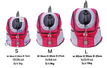 Moto Pet Adventure Gear: Double Shoulder Mesh Backpack for Your Furry Co-Pilot