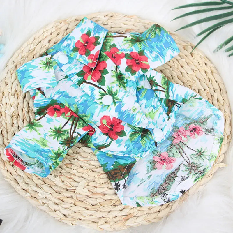 Aloha Paws Summer Wear: Cool Hawaiian Vests for Small Dogs