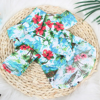 Aloha Paws Summer Wear: Cool Hawaiian Vests for Small Dogs