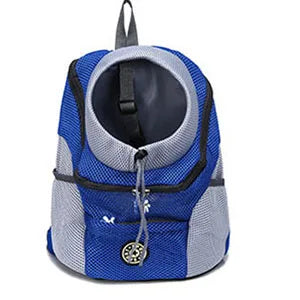 Moto Pet Adventure Gear: Double Shoulder Mesh Backpack for Your Furry Co-Pilot