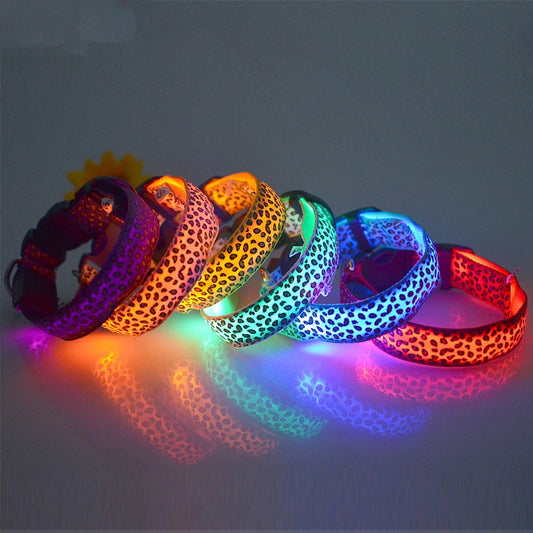 LED Dog Collar – Stylish, Waterproof & Safety-Enhanced Night Glow with Adjustable Fit