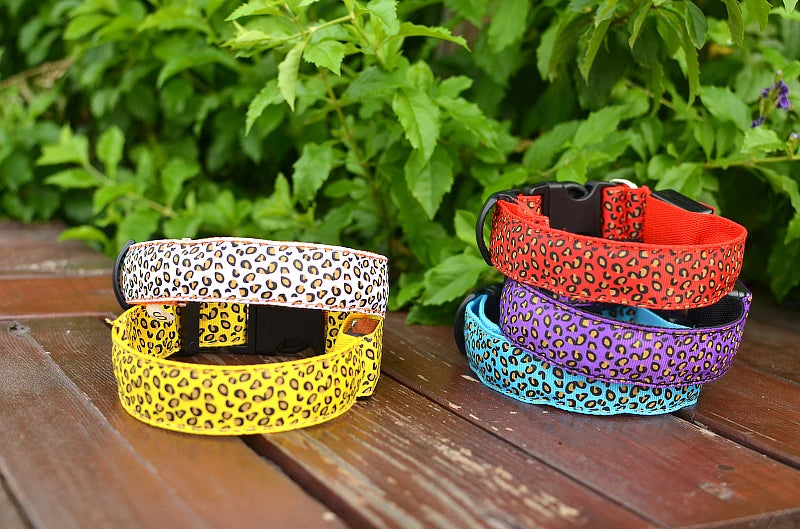 LED Dog Collar – Stylish, Waterproof & Safety-Enhanced Night Glow with Adjustable Fit