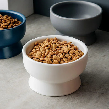 Nordic Style Ceramic Pet Bowls – Designed for Comfort & Modern Living