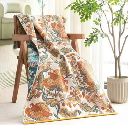 Pure Cotton Absorbent Bath Flower Design Towel – Perfect for You and Your Pets