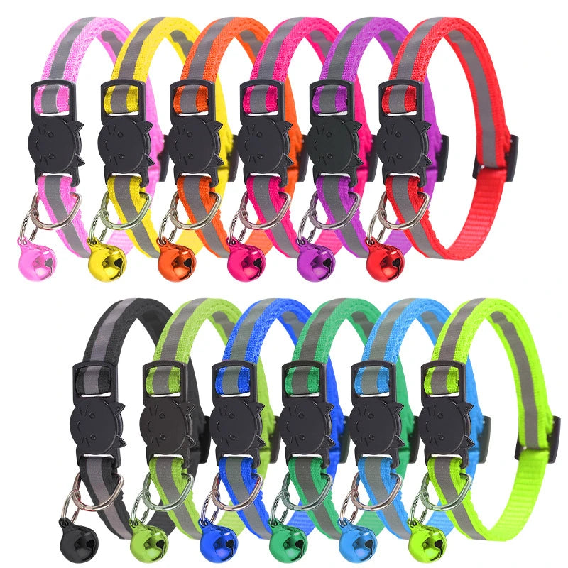 Color Reflective Cat Collars – Safe, Stylish & Perfect for Cats and Small Dogs