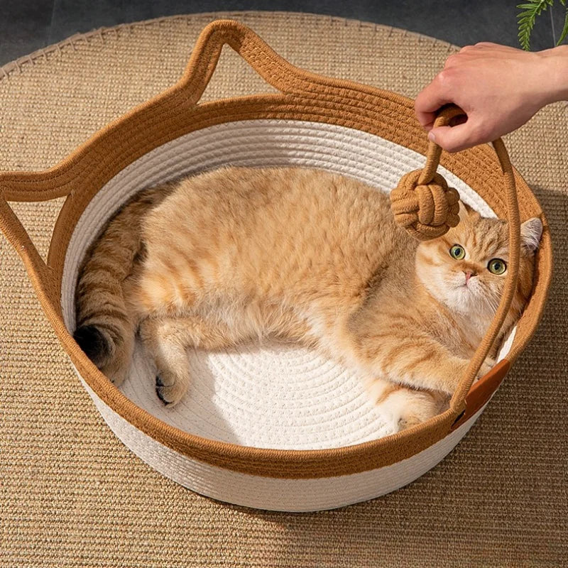 Handmade Cozy Cat Nest Baskets- for All Seasons