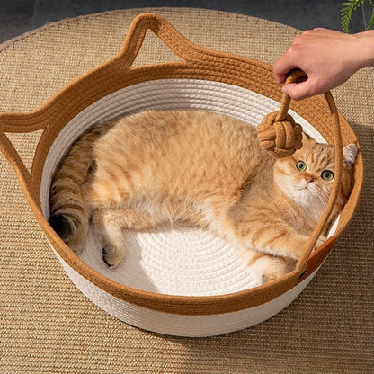 Handmade Cozy Cat Nest Baskets- for All Seasons