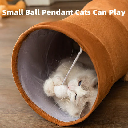 Easy Storage Cat Collapsible Tunnels for Indoors- Very Stylish!