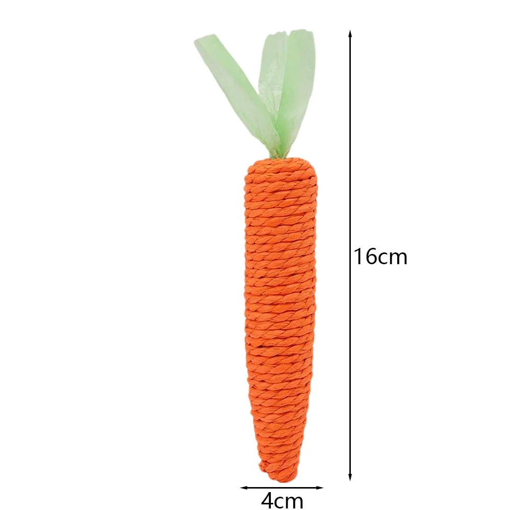 Crunchy Carrot Caper: The Chew-Tastic Toy for Pawsome Feline Fun!