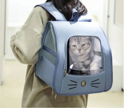 Springtime Wanderlust Pet Backpack: Stylish & Breezy Travel Backpack for Cats and Small Dogs