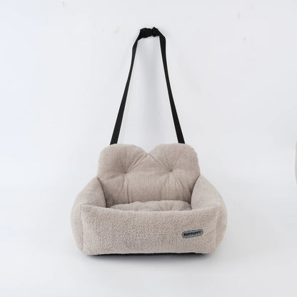 Comfortable & Safe Kennel Dog Car Booster Plush Seat