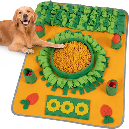 Sniff-tastic Adventure Mat: Slow Feeder & Brain-Boosting Fun for Pups!