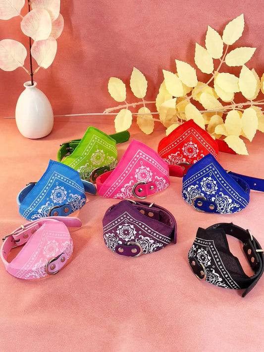 Stylish & Functional Pet Bandana Collar –Adjustable & Perfect for All Seasons