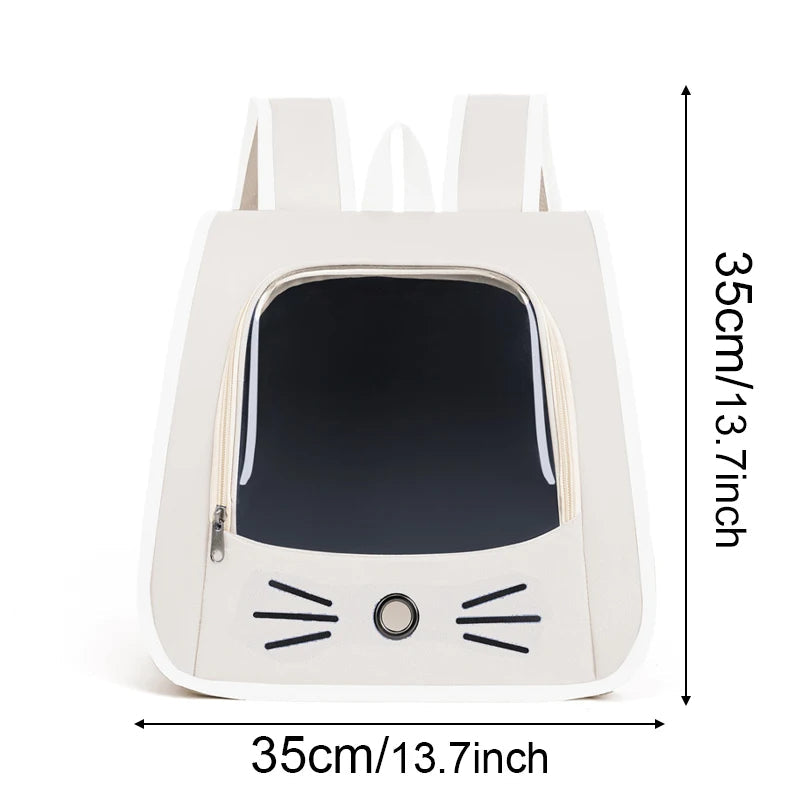 Springtime Wanderlust Pet Backpack: Stylish & Breezy Travel Backpack for Cats and Small Dogs