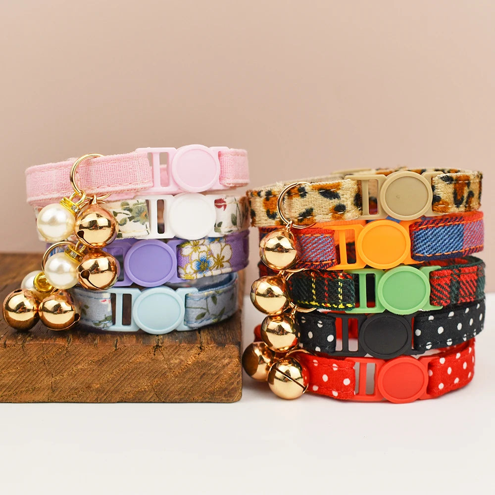 Adjustable Cat Collars with Bowknot – Stylish, Comfortable & Safety-Enhanced for Modern Cats