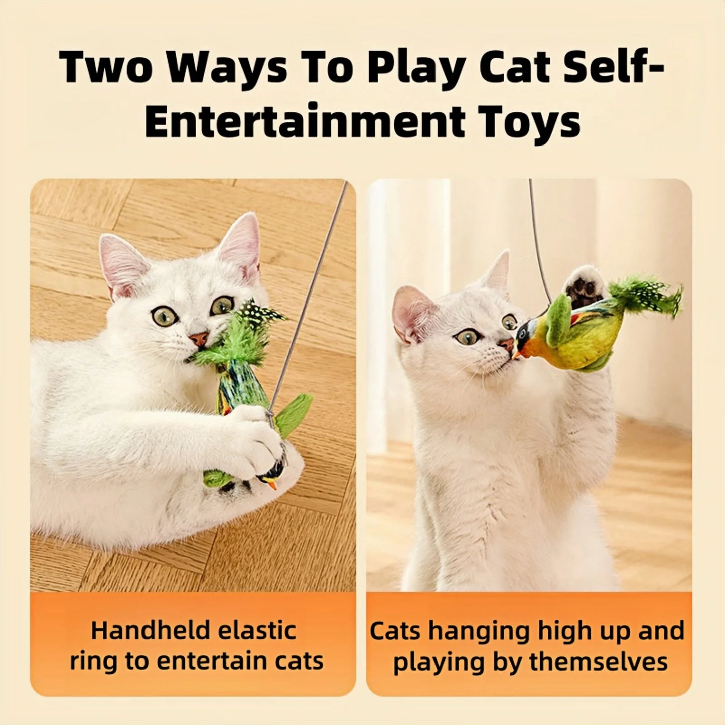 Pounce, Play, and Chirp! The Ultimate Cat Toy for Indoor Adventures