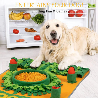 Sniff-tastic Adventure Mat: Slow Feeder & Brain-Boosting Fun for Pups!