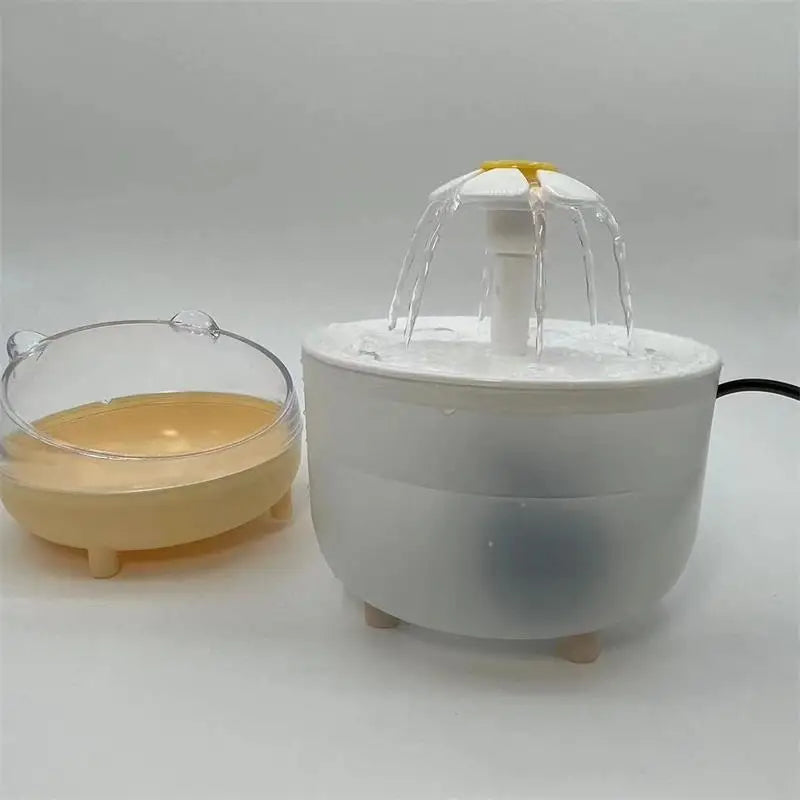 Fountain of Feline Fun: Whisper-Quiet 1.2L Auto Water Dispenser for Happy, Hydrated Pets- USB Electric