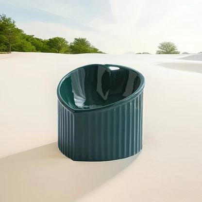 Handcrafted Ceramic Pet Bowl – Stylish, Durable & Perfect for Cats and Small Dogs