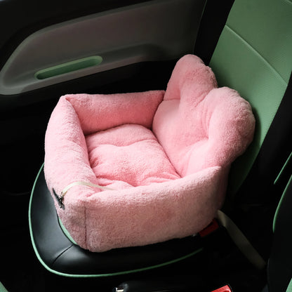 Comfortable & Safe Kennel Dog Car Booster Plush Seat