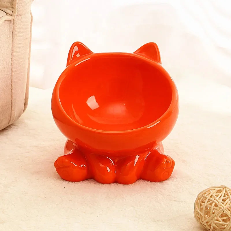 Elevated Ceramic Cat Bowl – Designed for Style, Comfort & Health