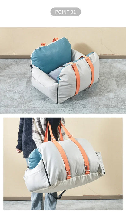 Sophisticated Waterproof Pet Carrier – Lightweight Handbag, Car Seat & Travel Companion